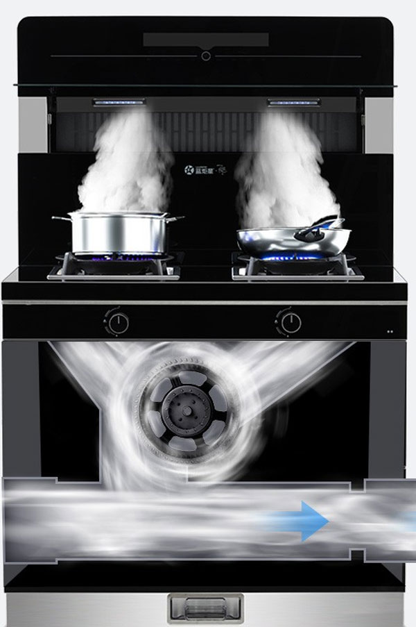 焦点娱乐集成灶大吸力