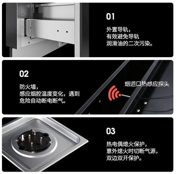 焦点娱乐集成灶安全保护装置