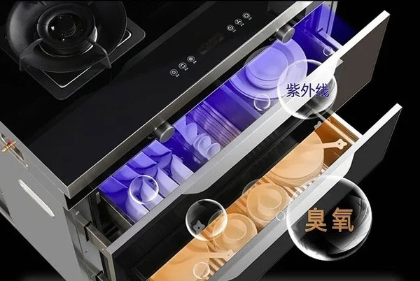 焦点娱乐集成灶配备消毒柜
