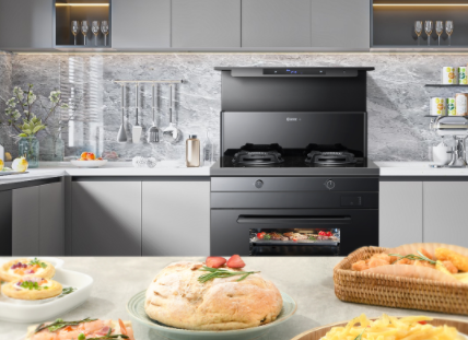 焦点娱乐蒸烤炸集成灶